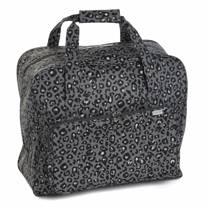 Sewing Machine Bag: Matt PVC: Leopard