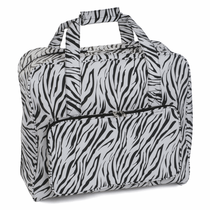 Sewing Machine Bag: Matt PVC: Zebra