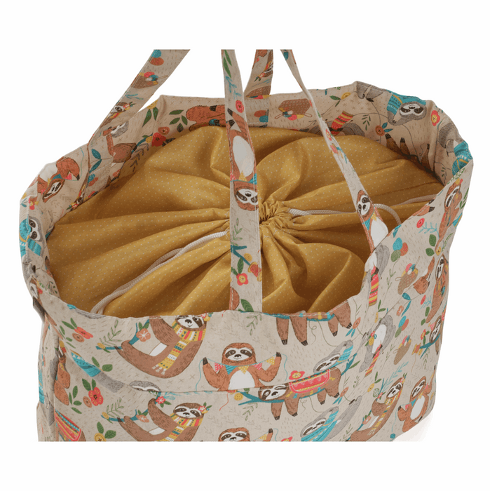 Craft Bag: Drawstring: Sloth