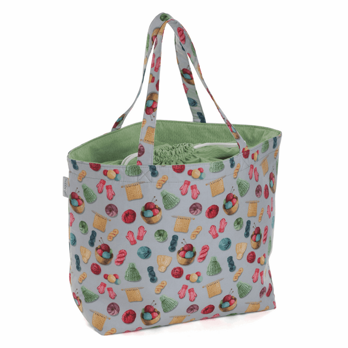 Craft Bag: Drawstring: Knit 'n' Purl