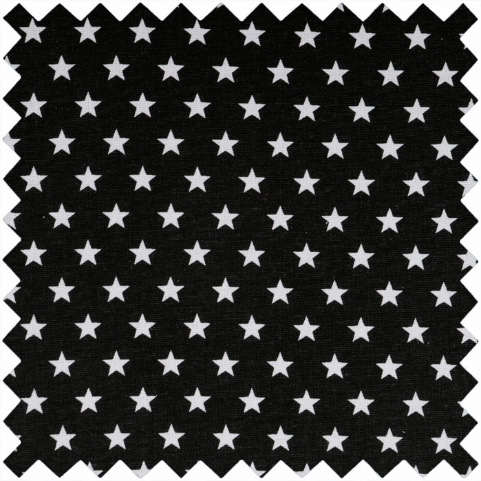 Sewing Box (L): Twin Lid: Square: Black Star