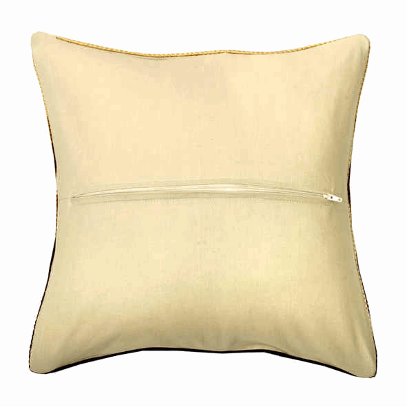 Cushion Back with Zipper: 40 x 40cm: Ecru