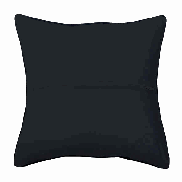 Cushion Back with Zipper: 40 x 40cm: Black