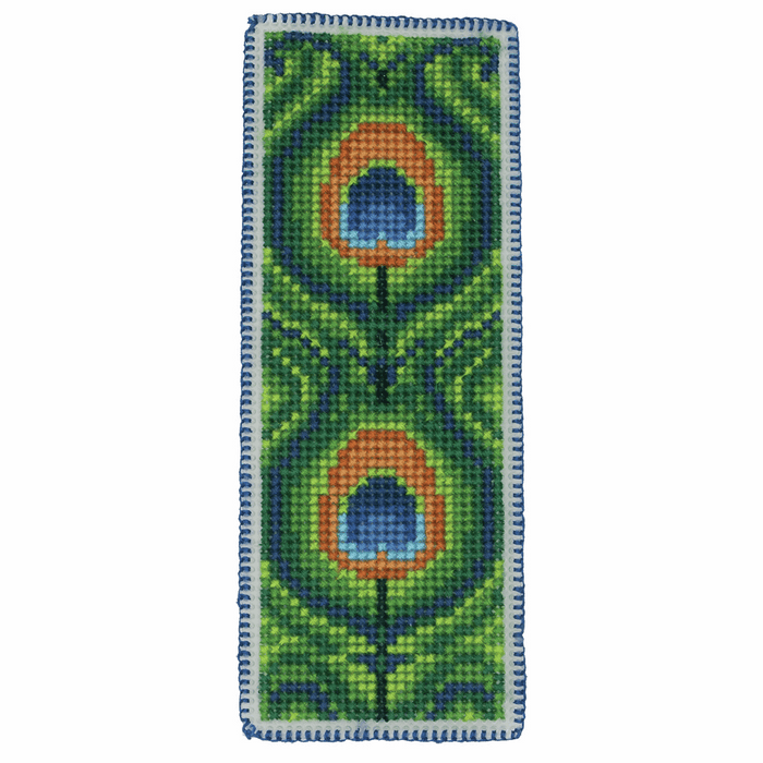 Cross Stitch Kit: Bookmark: Peacock