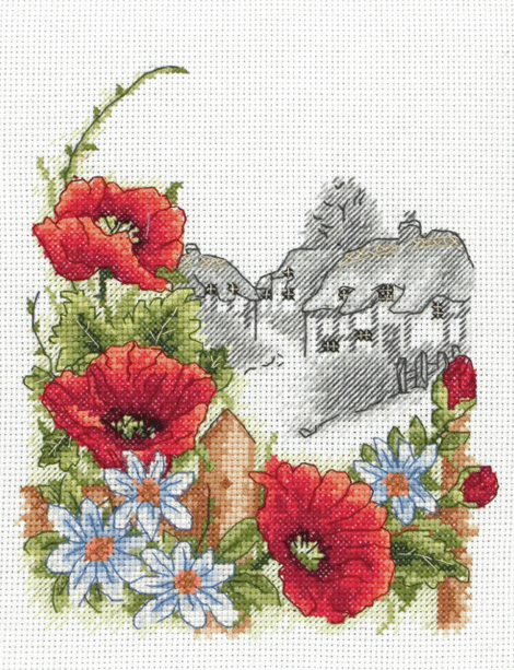 Counted Cross Stitch Kit: Summer Days (Poppies)