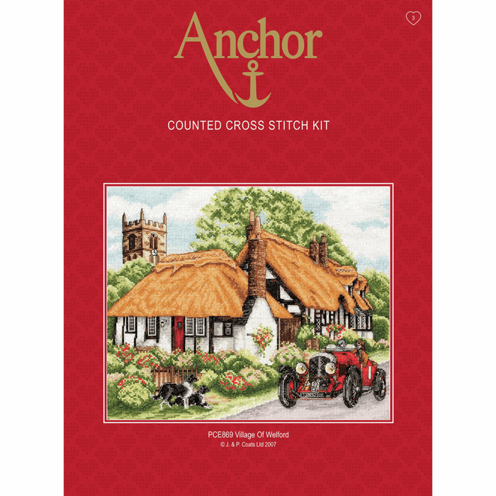 Counted Cross Stitch Kit: Village of Welford