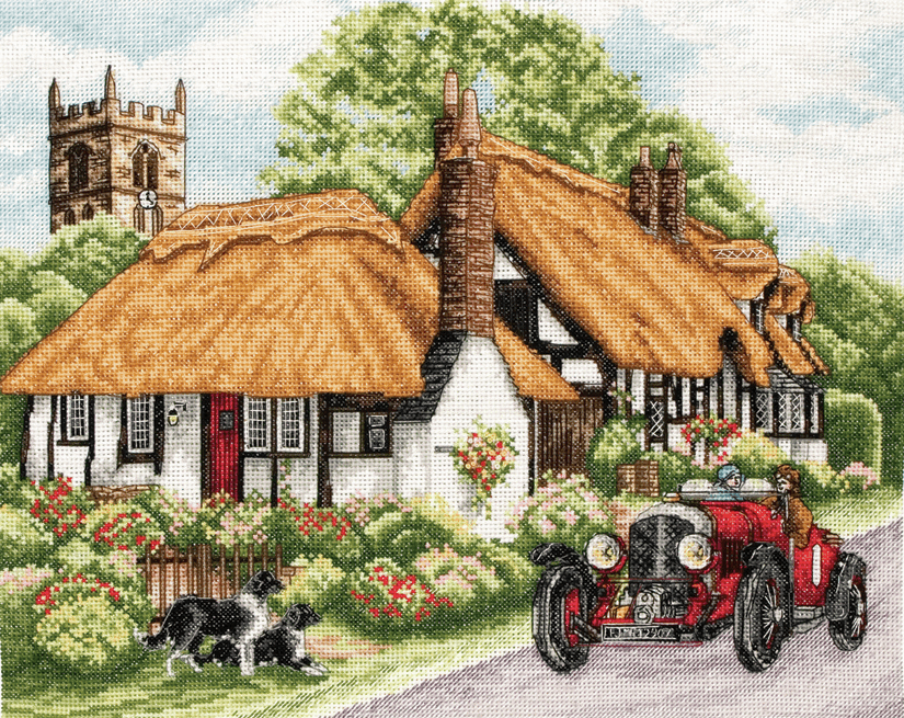 Counted Cross Stitch Kit: Village of Welford
