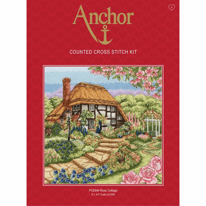 Counted Cross Stitch Kit: Rose Cottage