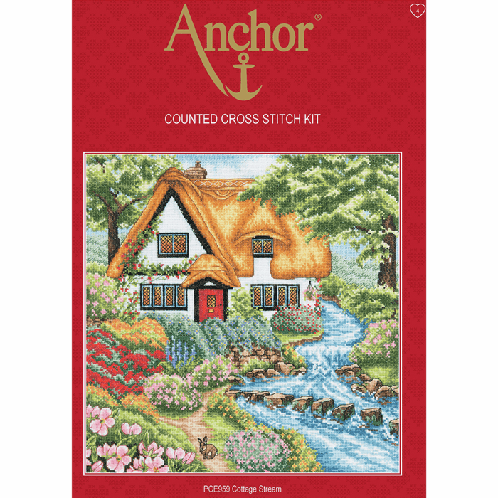 Counted Cross Stitch Kit: Cottage Stream