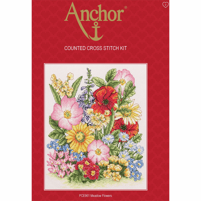Cross Stitch Kit: Meadow Flowers