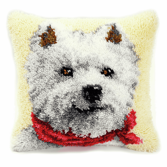Latch Hook Kit: Cushion: West Highland Terrier