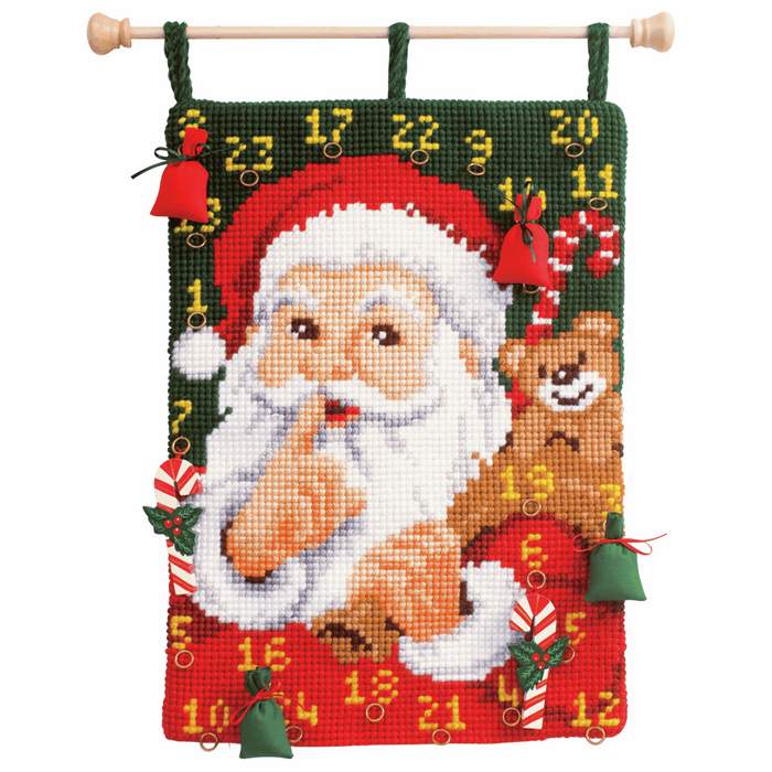 Cross Stitch: Kit: Advent Calendar: Santa