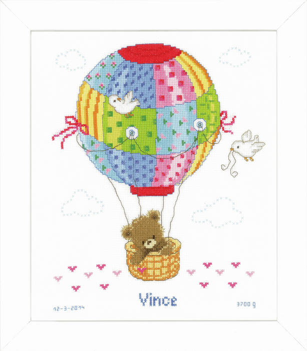 Counted Cross Stitch Kit: Hot Air Balloon