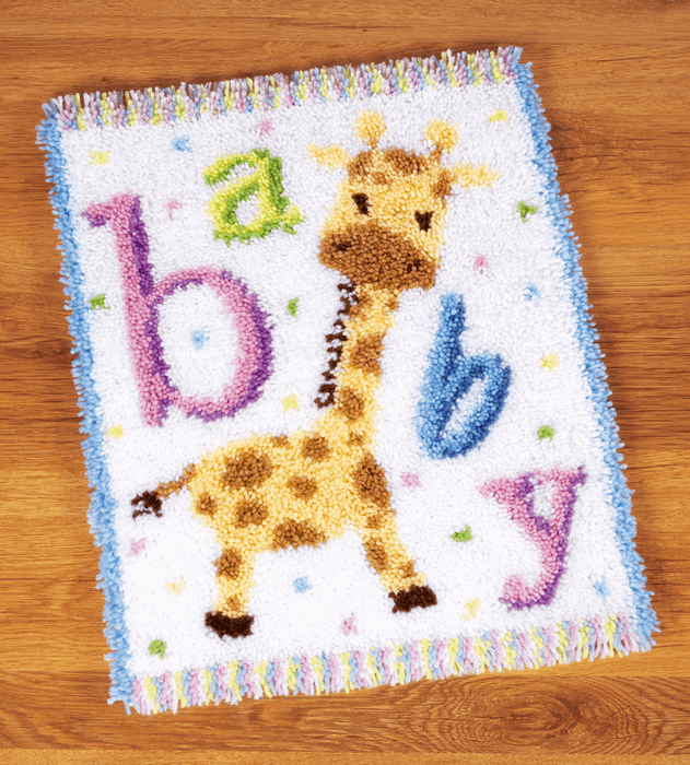 Latch Hook Kit: Rug: Baby Giraffe II