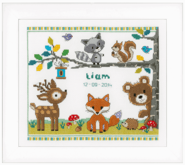 Counted Cross Stitch Kit: Forest Animals I