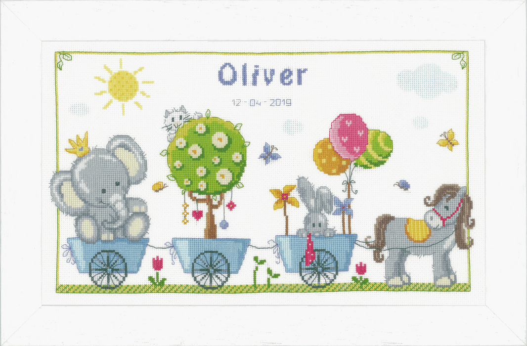 Counted Cross Stitch Kit: Cute Animal Parade