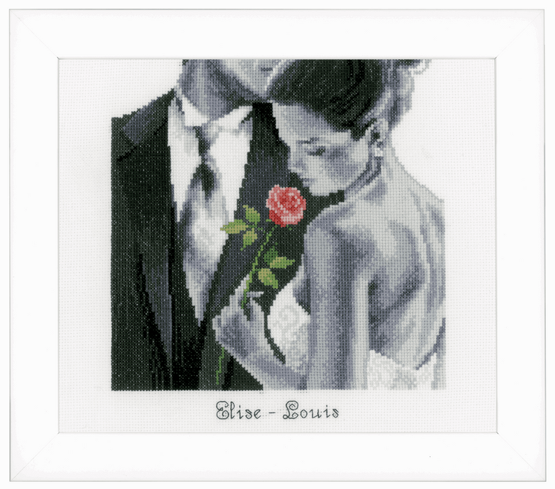 Counted Cross Stitch Kit: Rose of Love