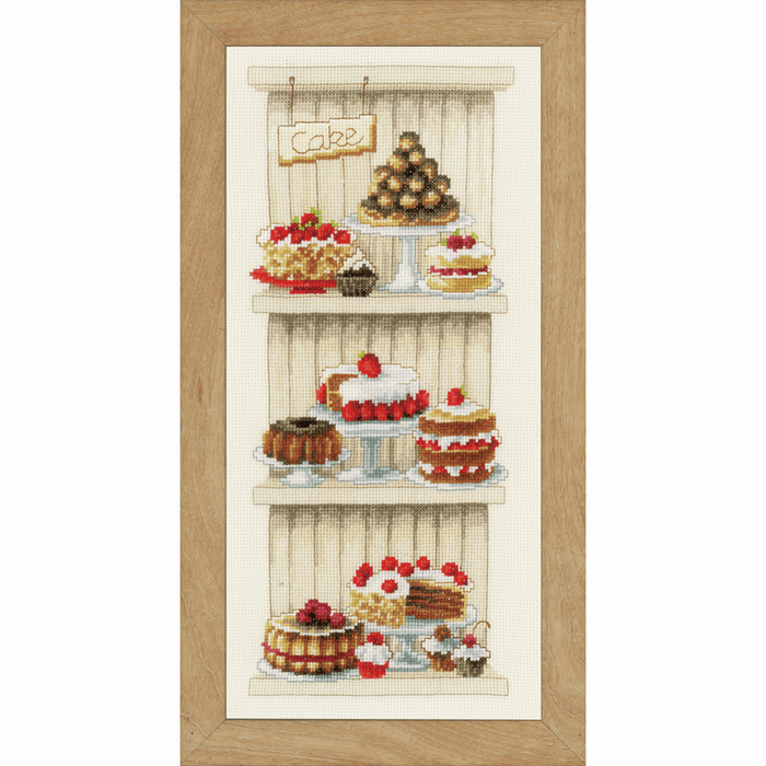 Counted Cross Stitch Kit: Delicious Cakes