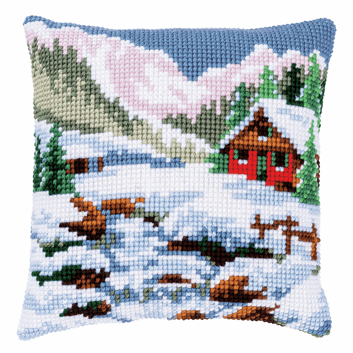 Cross Stitch Kit: Cushion: Winter Scenery