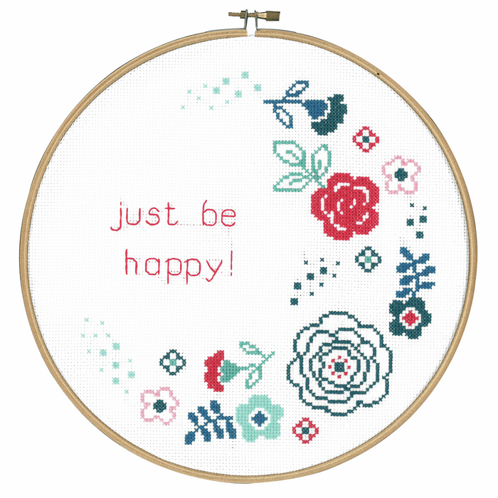 Counted Cross Stitch Kit: Modern Flowers