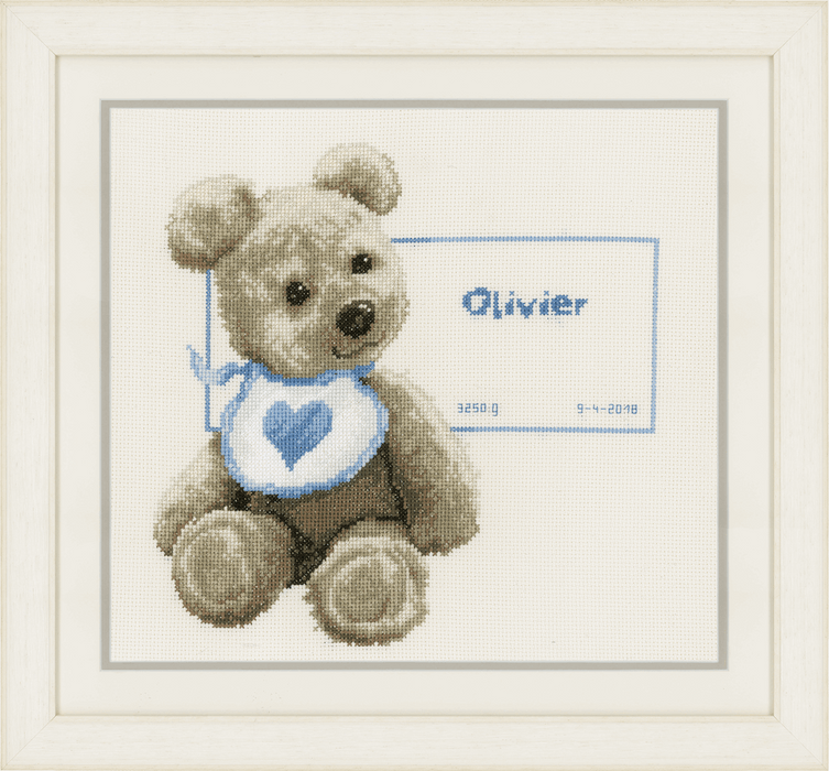 Counted Cross Stitch Kit: Bear with Bib