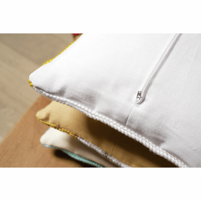 Cushion Back with Zipper: 45 x 45cm: Ecru