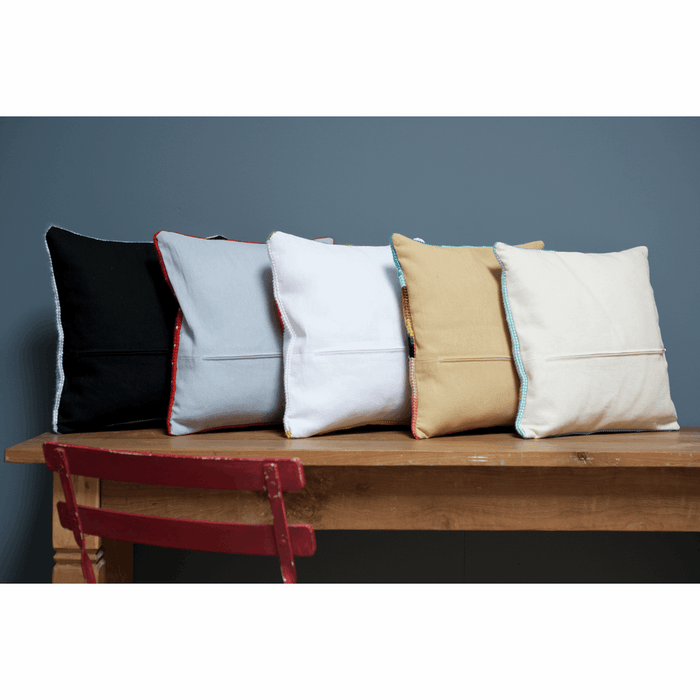 Cushion Back with Zipper: 45 x 45cm: Ecru