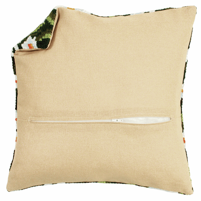 Cushion Back with Zipper: 45 x 45cm: Ecru