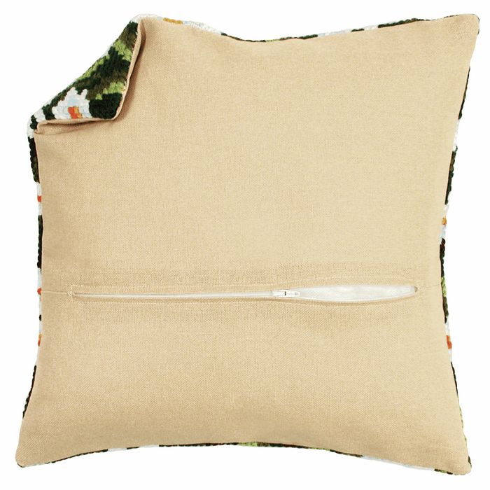 Cushion Back with Zipper: 30 x 30cm: Ecru