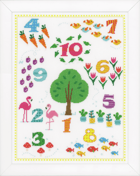 Counted Cross Stitch Kit: Count to 10