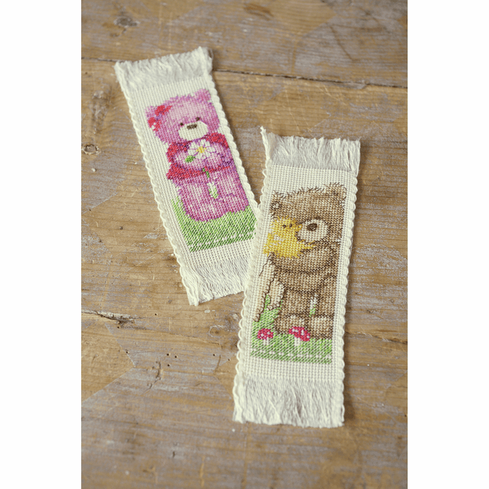 Counted Cross Stitch Kit: Bookmarks: Popcorn (Set of 2)