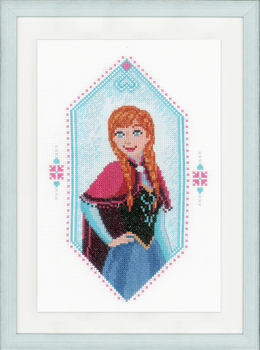 Counted Cross Stitch Kit: Disney: Frozen - Anna