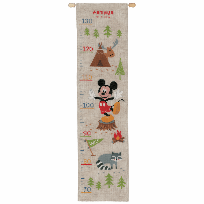 Counted Cross Stitch Kit: Disney: Height Chart: A Woodsy Adventure