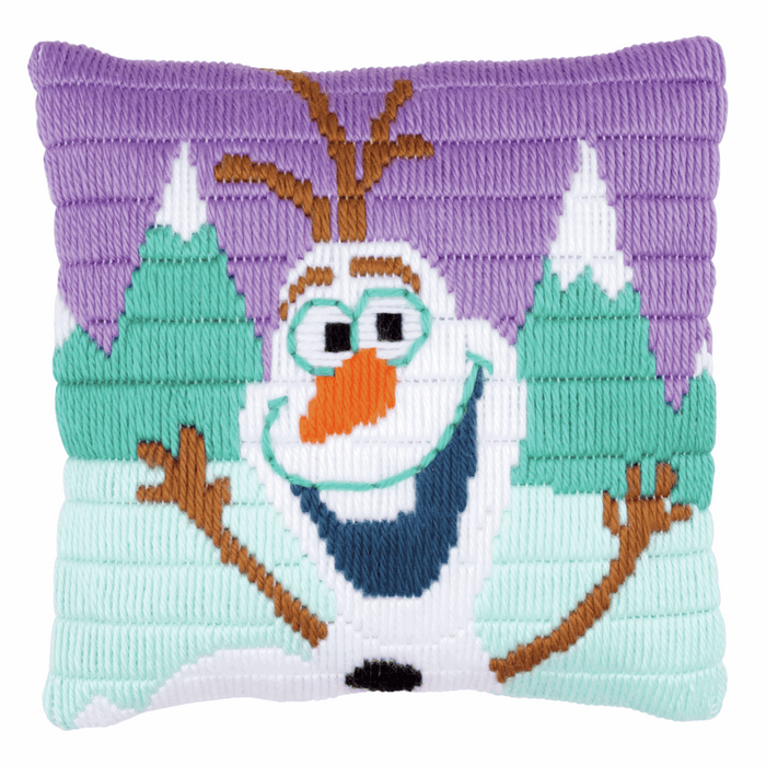Long Stitch Kit: Disney: Cushion: Frozen Olaf