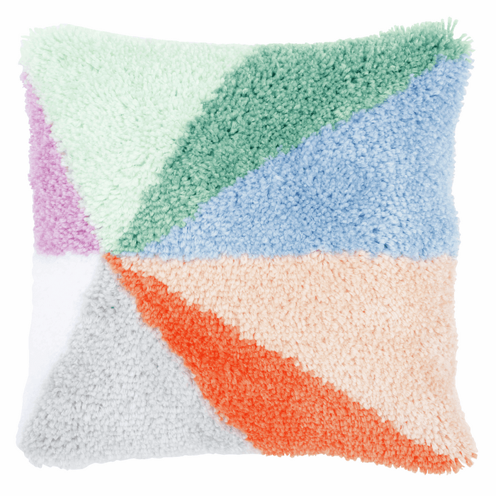 Latch Hook Kit: Cushion: Palm Springs: Sunburst