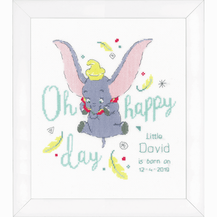 Counted Cross Stitch Kit: Disney: Dumbo Oh Happy Day