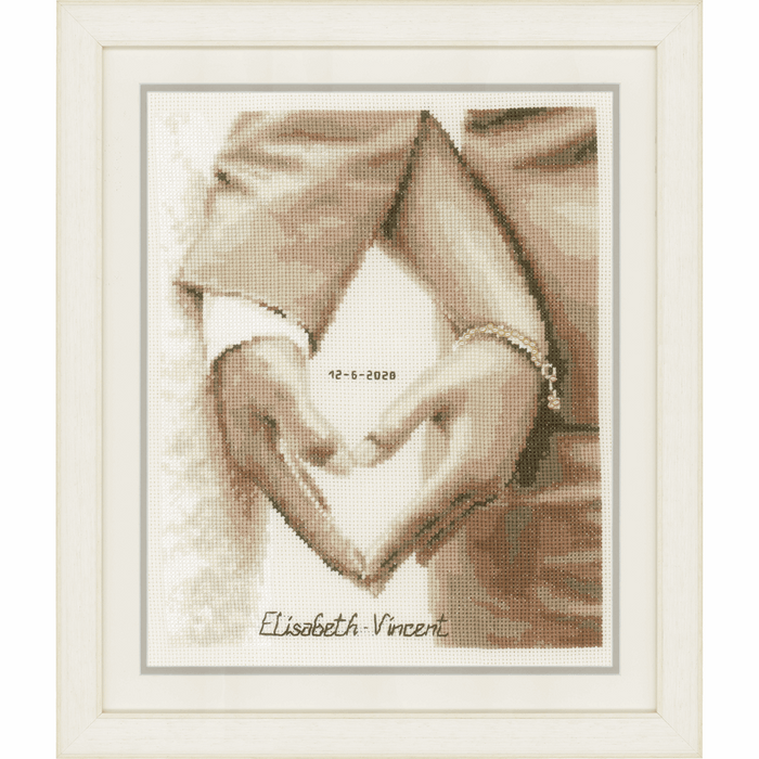 Counted Cross Stitch Kit: Heart of the Newlyweds