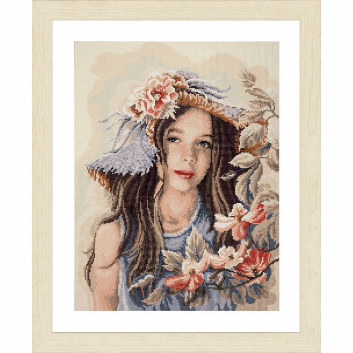 Diamond Painting Kit: Little Girl with Hat
