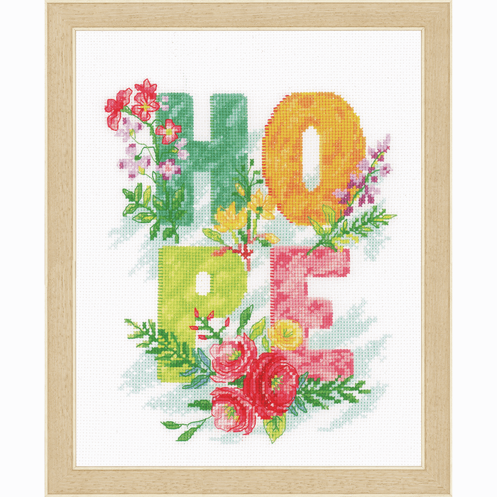 Counted Cross Stitch Kit: Hope