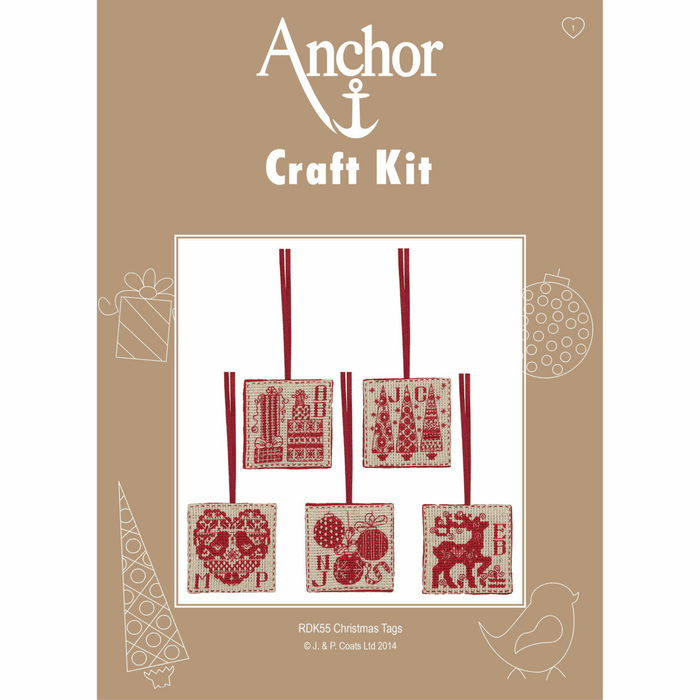 Cross Stitch Kit: Counted: Christmas Tags (Set 5)