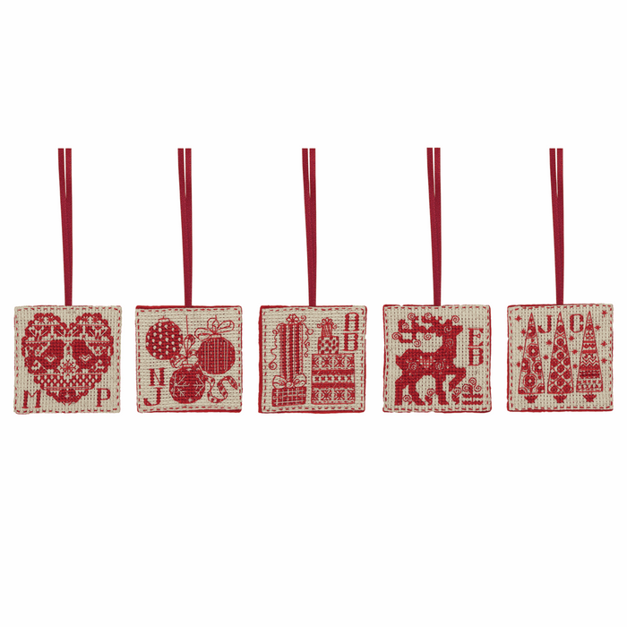 Cross Stitch Kit: Counted: Christmas Tags (Set 5)